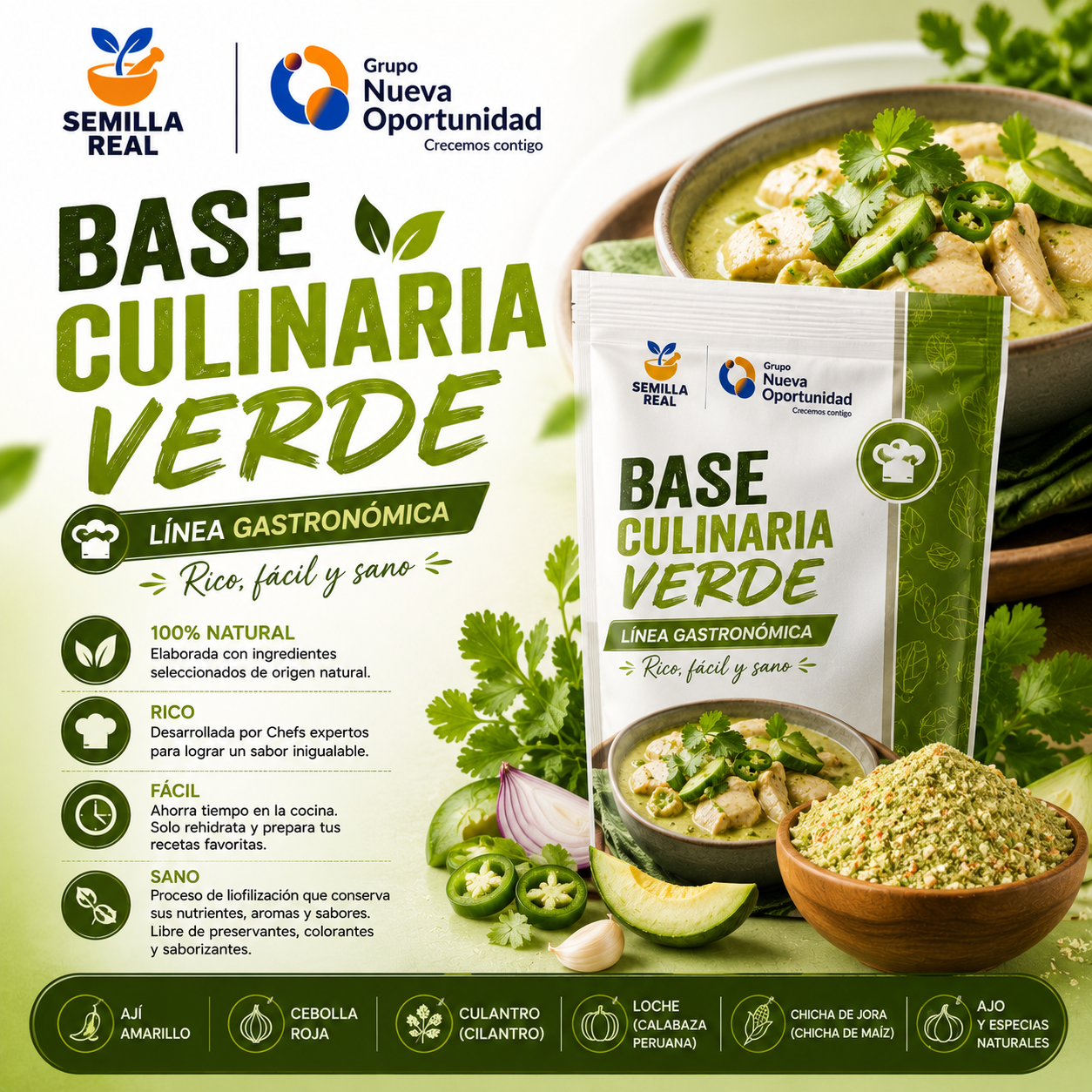BASE CULINARIA VERDE de Semilla real
