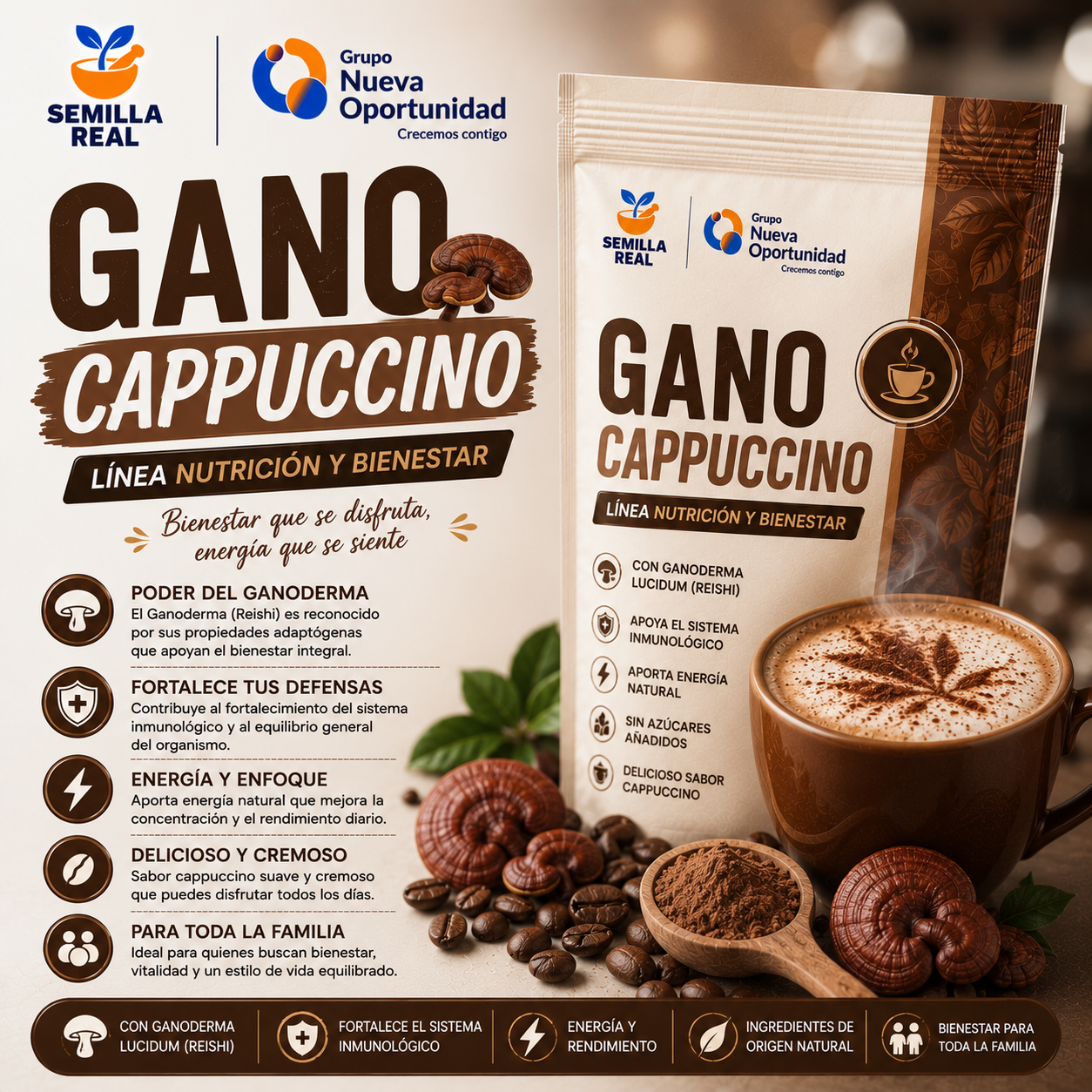 GANO CAPPUCCINO de Semilla Real