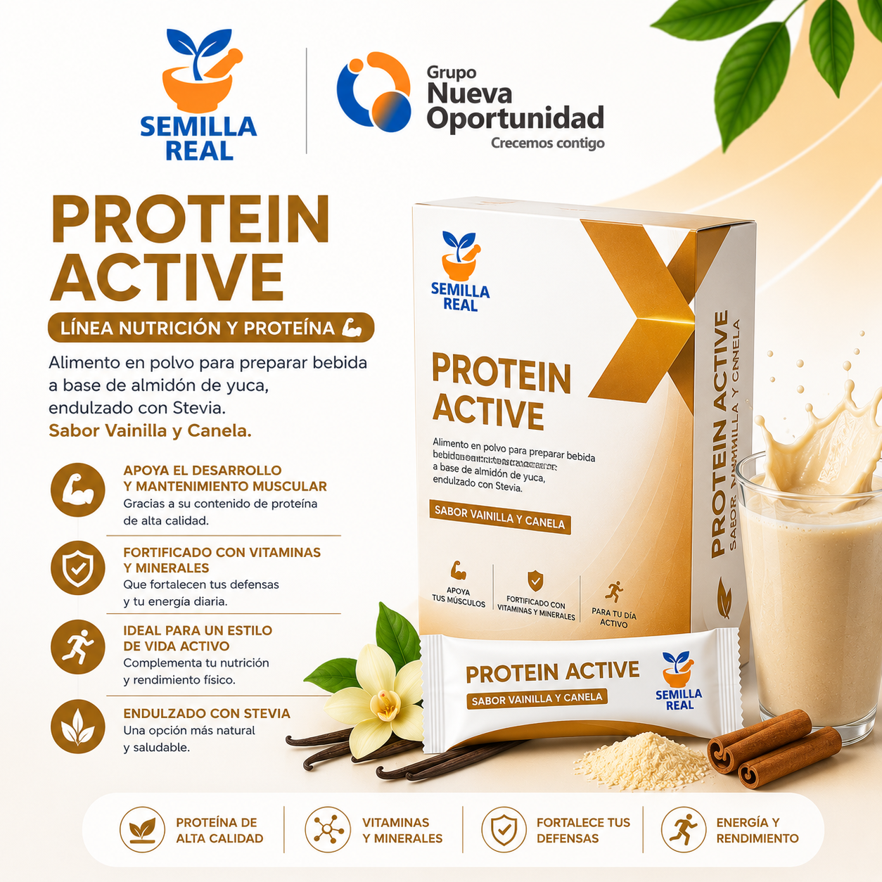 PROTEIN ACTIVE de Semilla Real